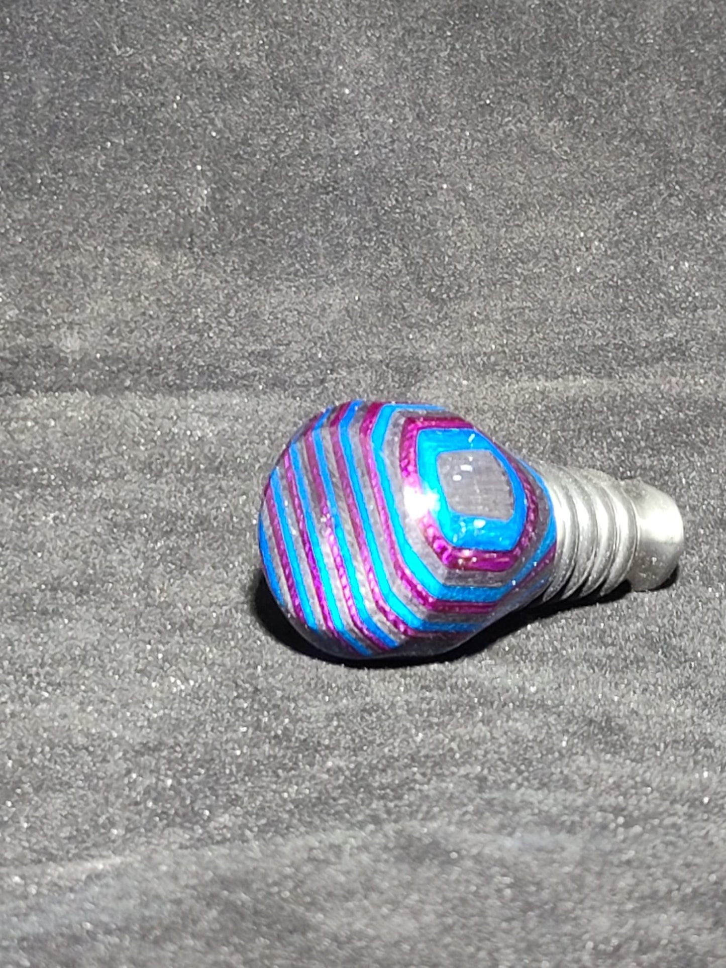 Blue Purple and Grey stopper