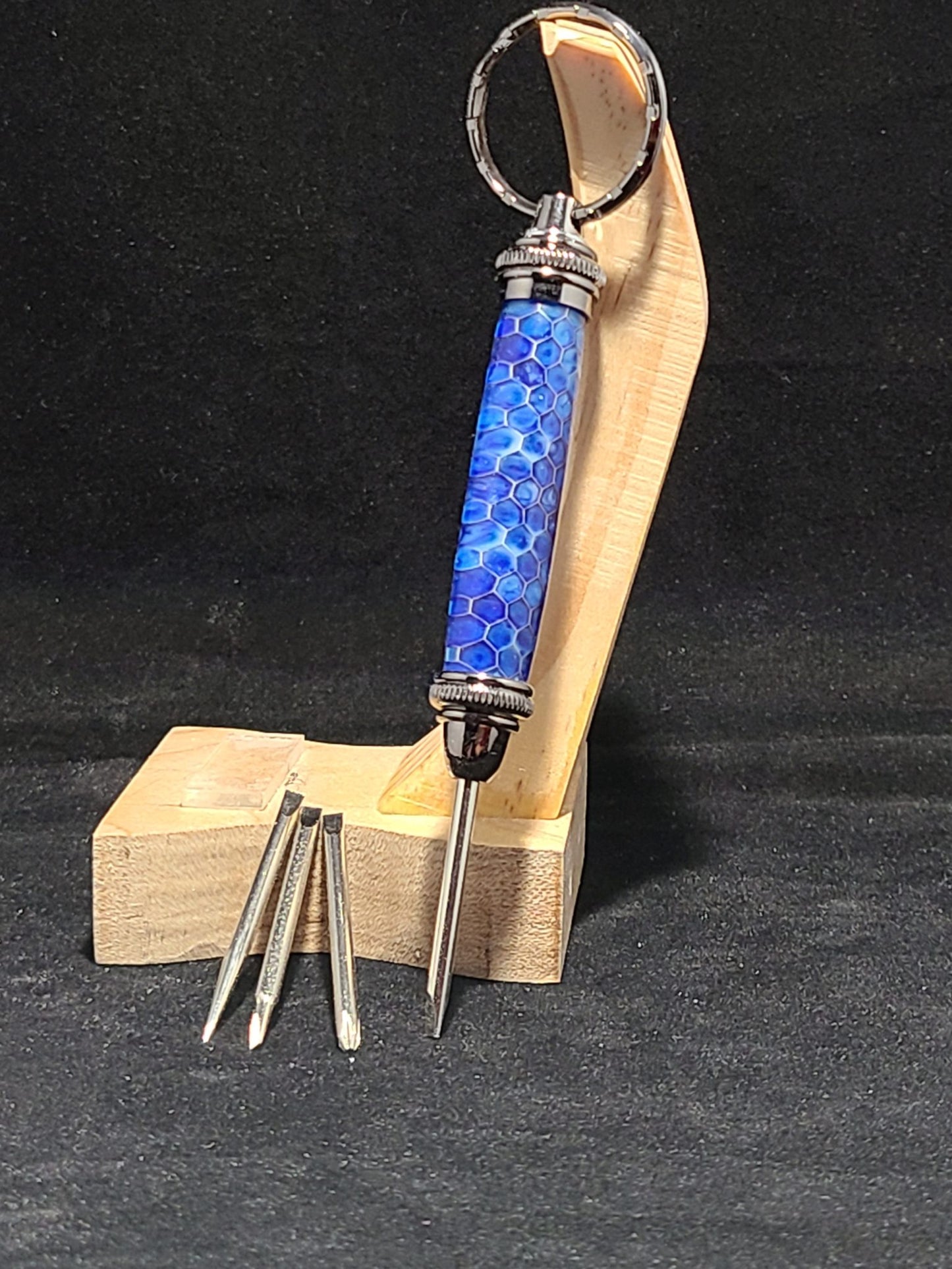 Blue Honeycomb Screwdriver