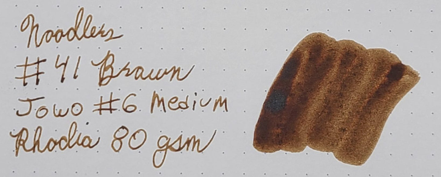 Noodlers #41 Brown Swatch