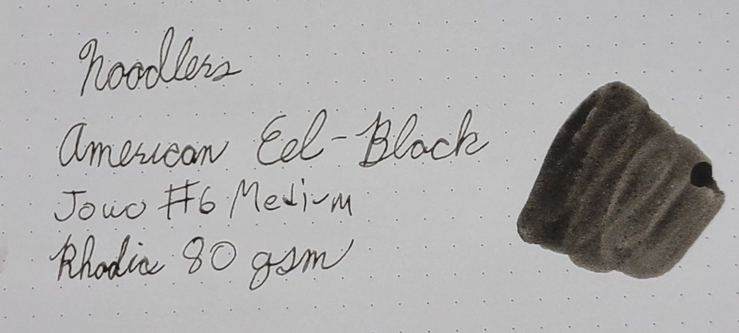 Noodlers American Eel Black Swatch