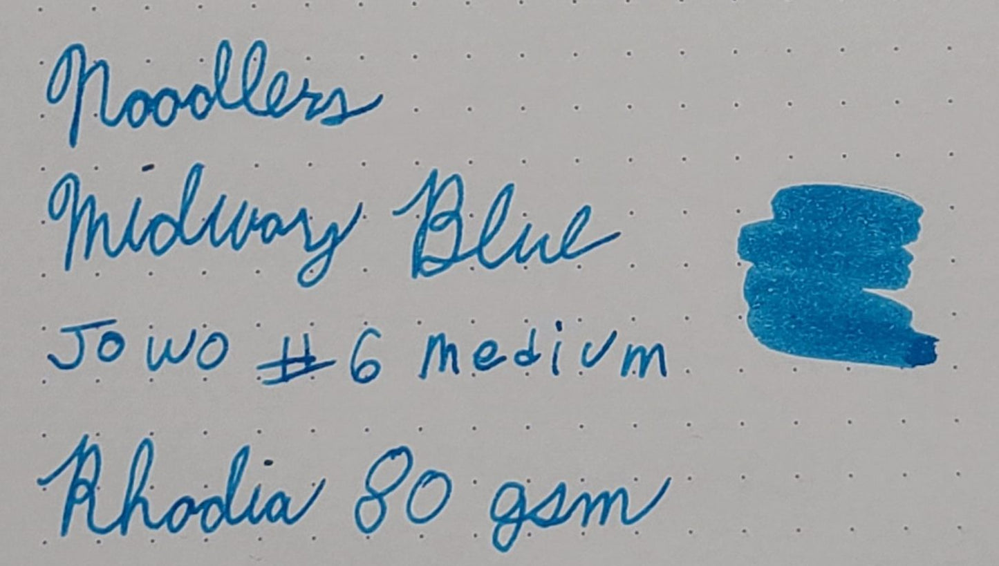 Noodlers Midway Blue Swatch