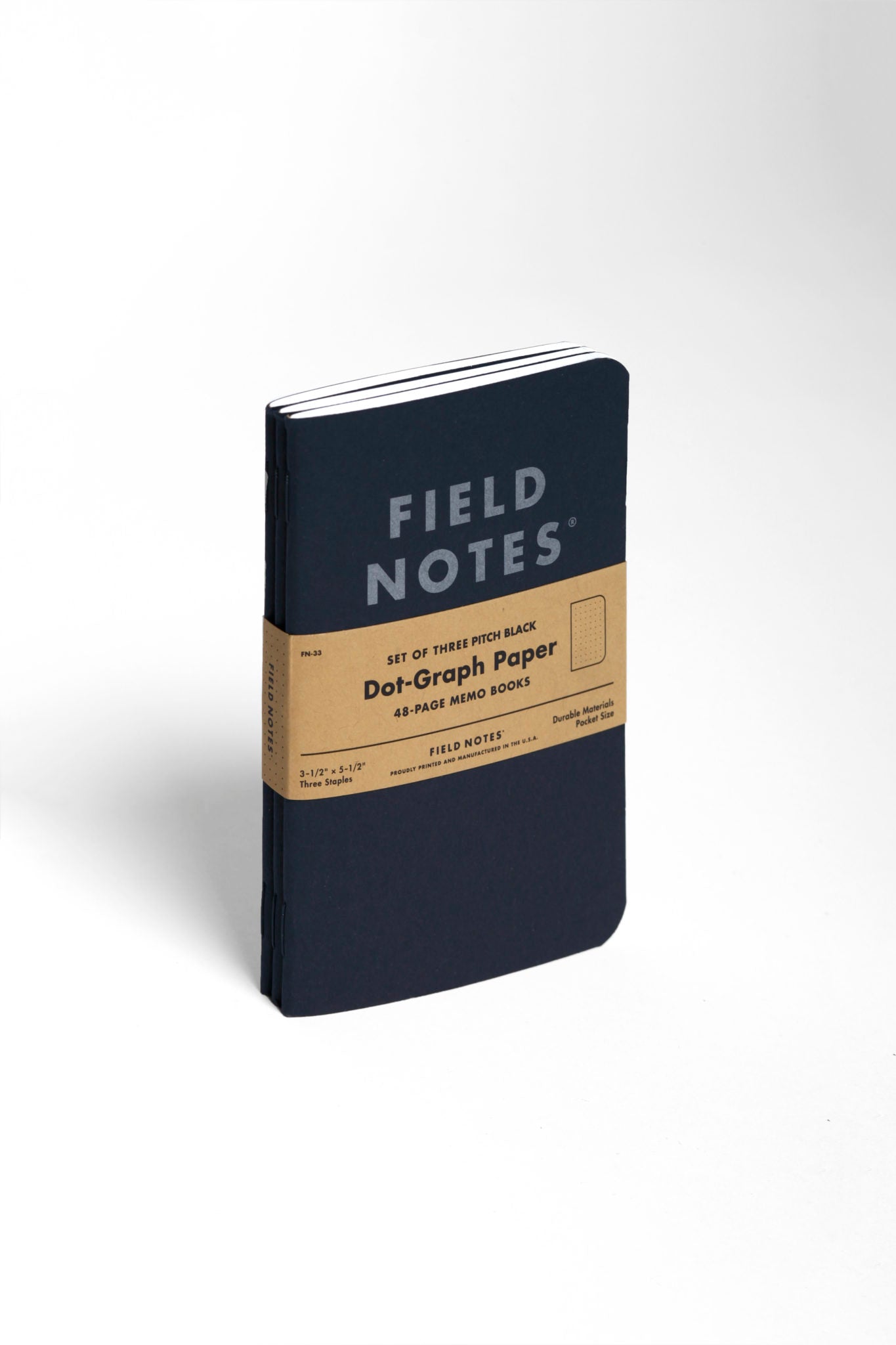 Field Notes Pitch Black Small 3 pack