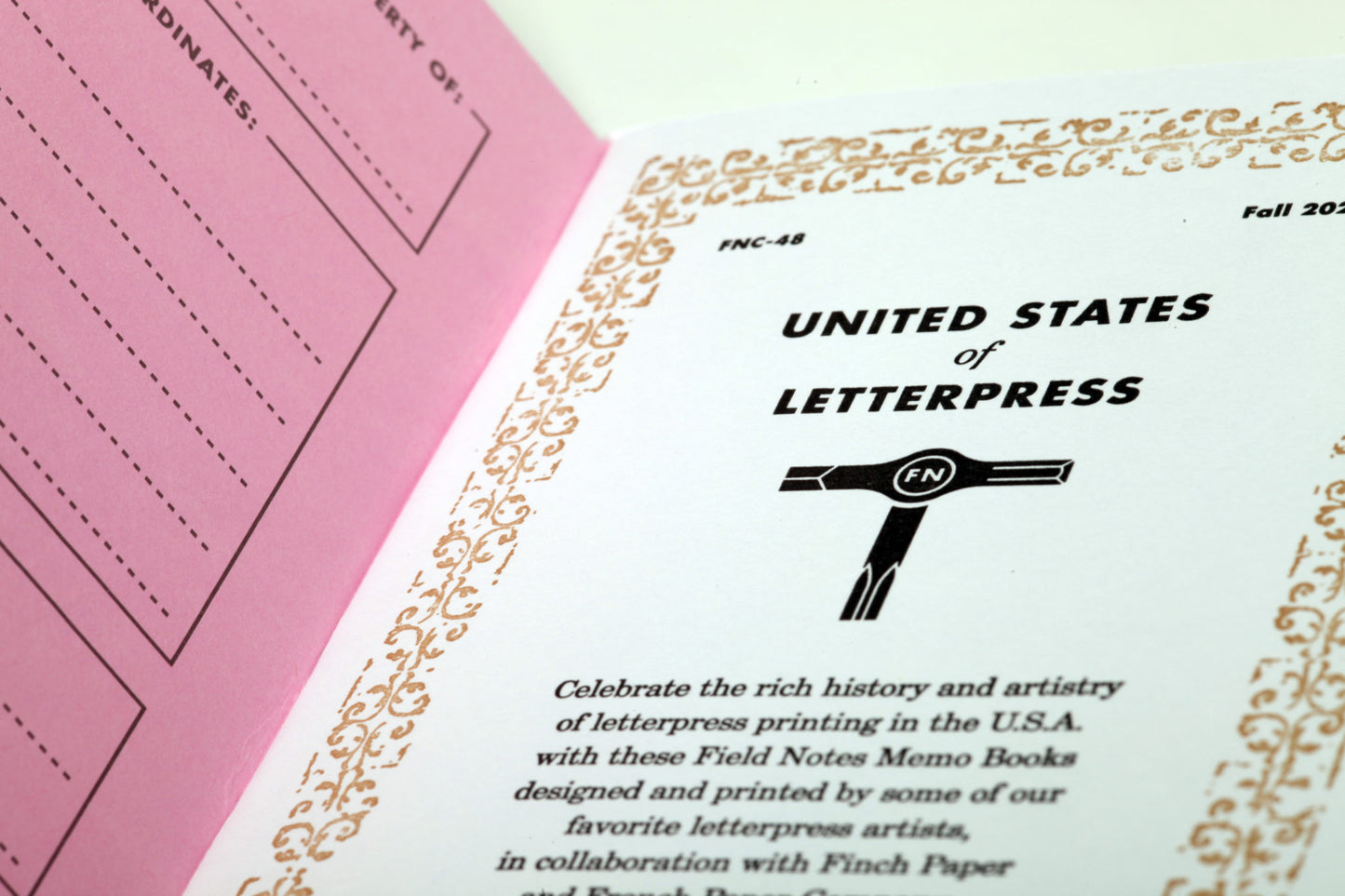 Field Notes United States of Letterpress 3 pack