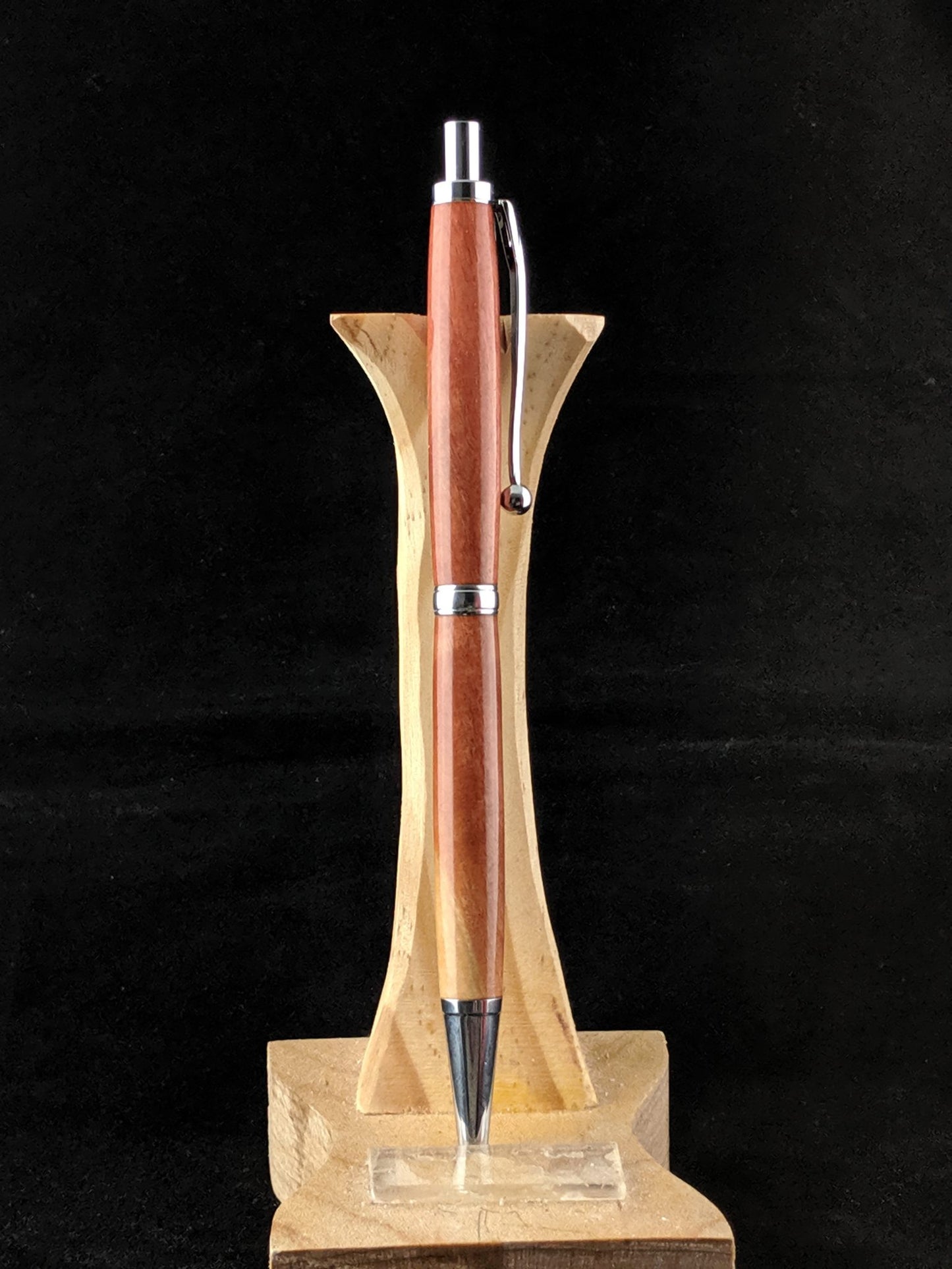 Pink Ivory Slimline Click Pen Side 1