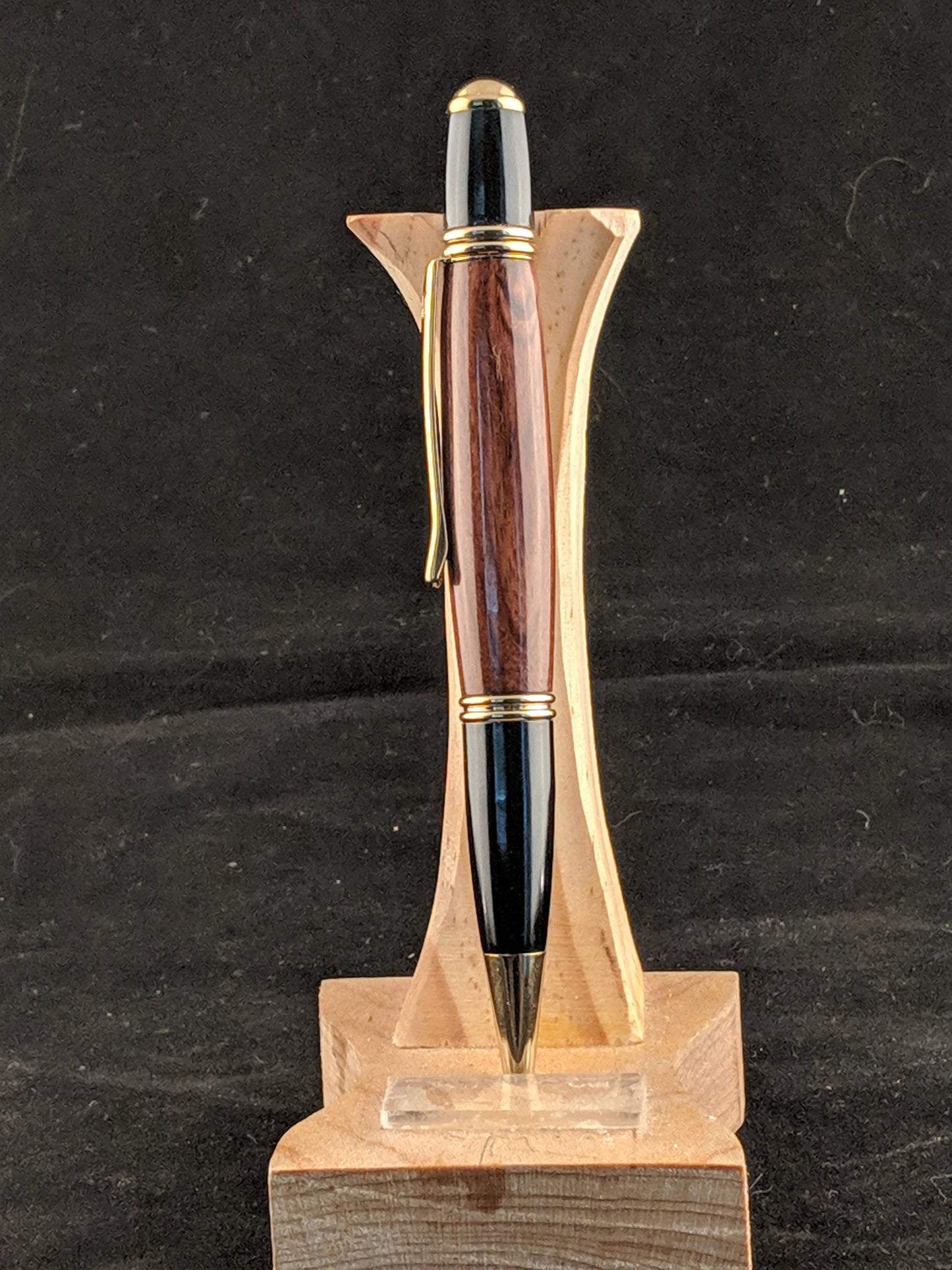 Gold Titanium Nitride Rosewood Gatsby Pen