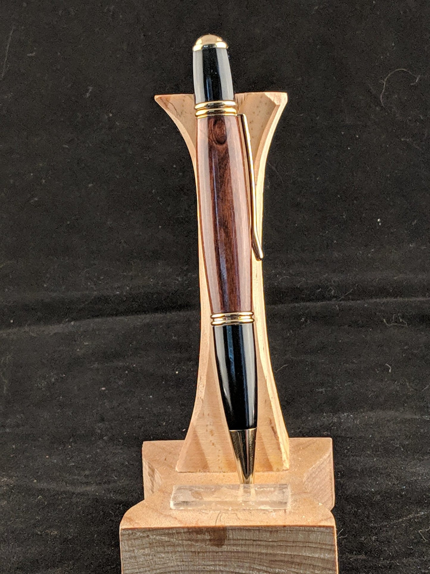 Gold Titanium Nitride Rosewood Gatsby Pen