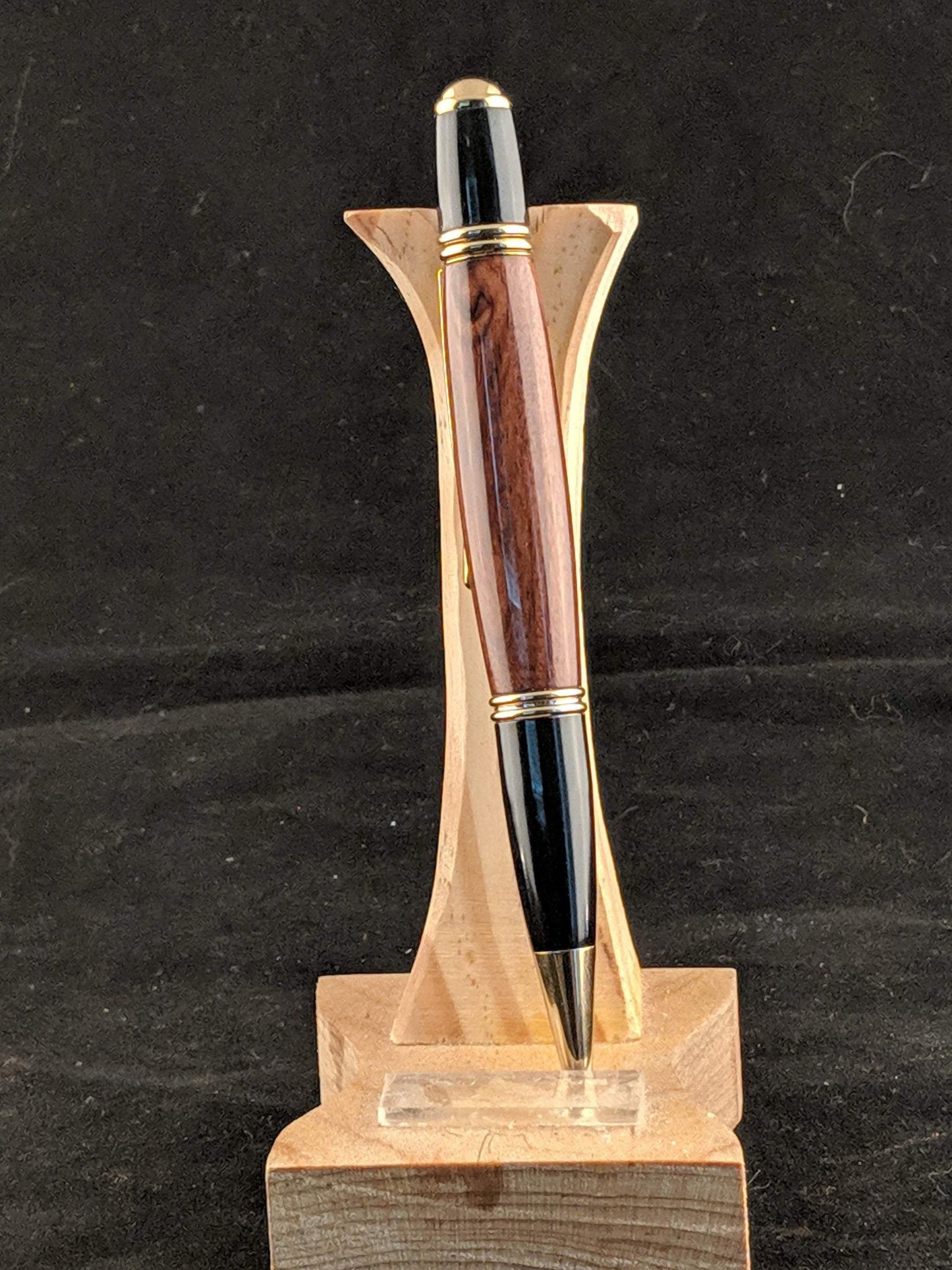 Gold Titanium Nitride Rosewood Gatsby Pen