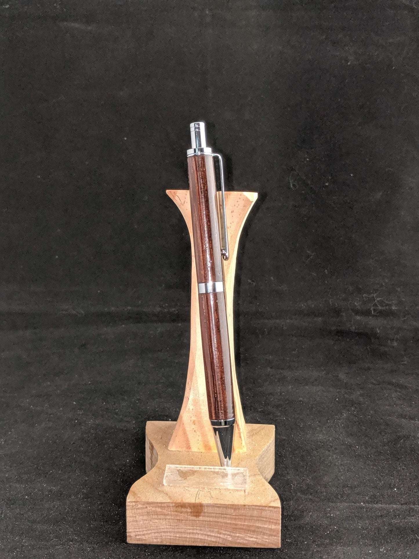 Wenge and Chrome Slimline Pro Click Pen