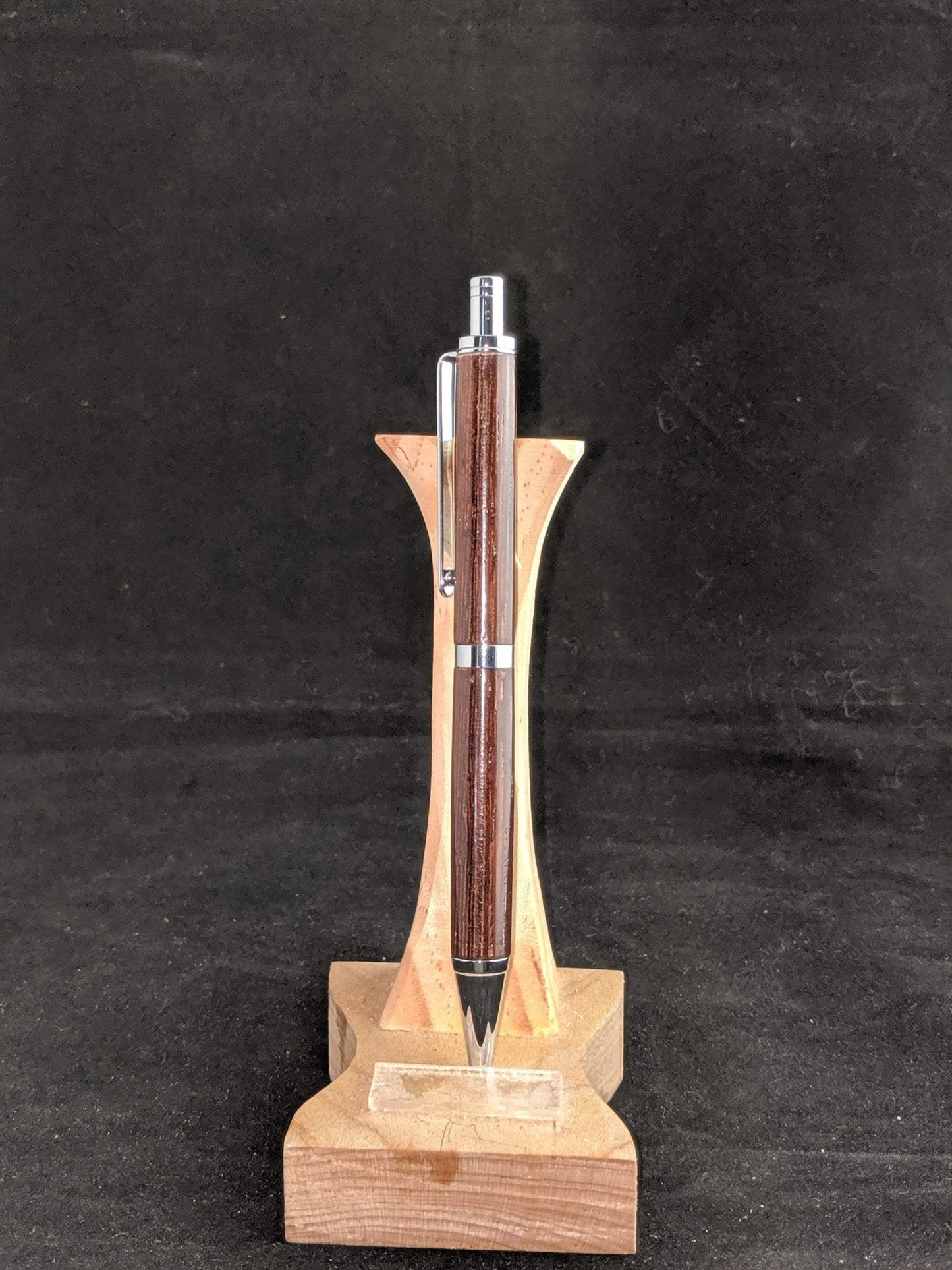 Wenge and Chrome Slimline Pro Click Pen