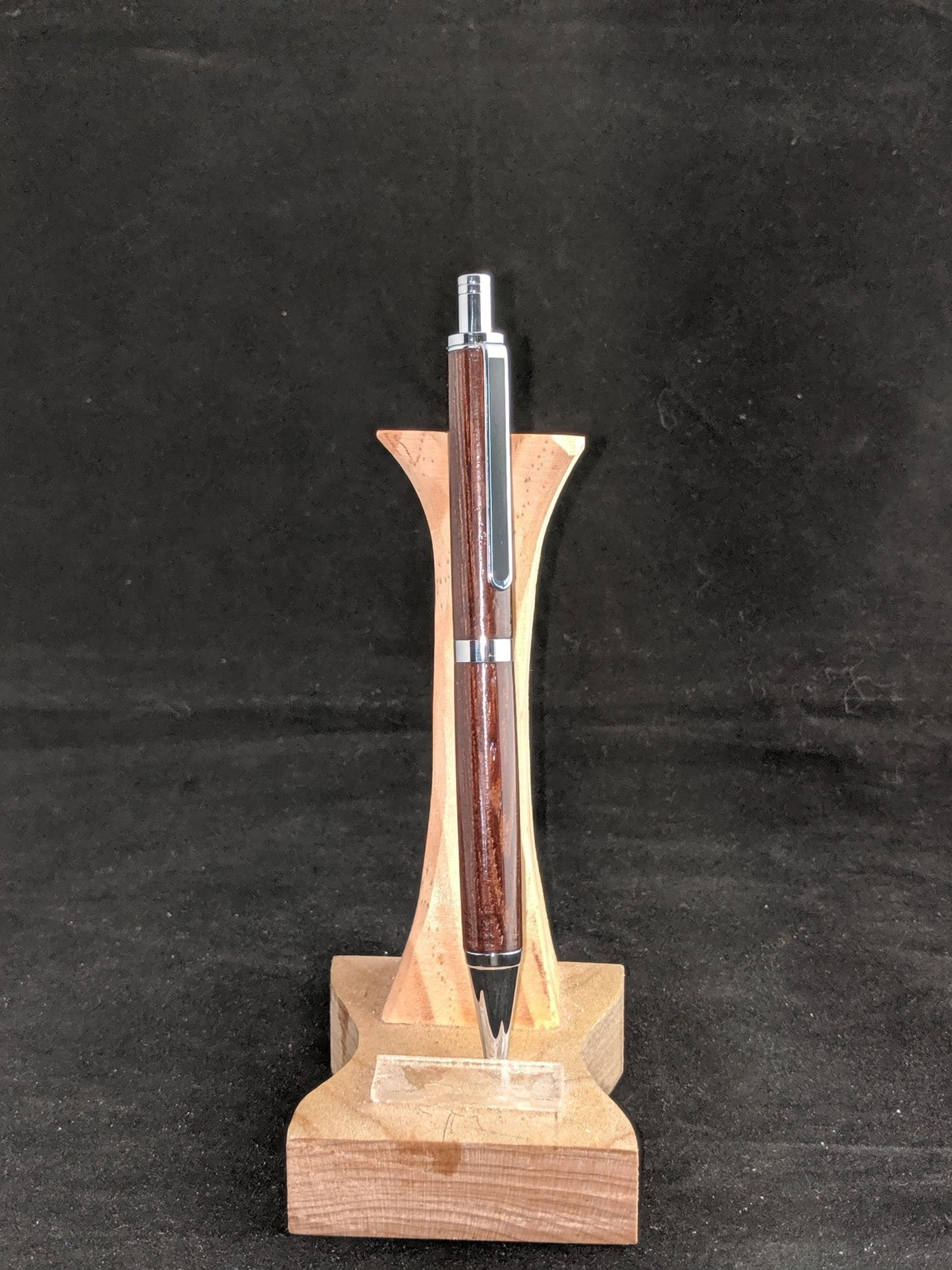 Wenge and Chrome Slimline Pro Click Pen