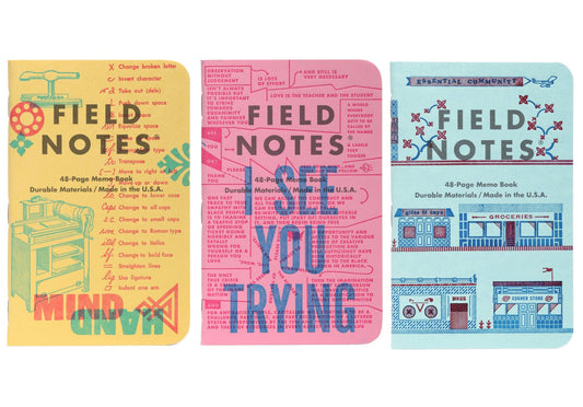 Field Notes United States of Letterpress 3 pack