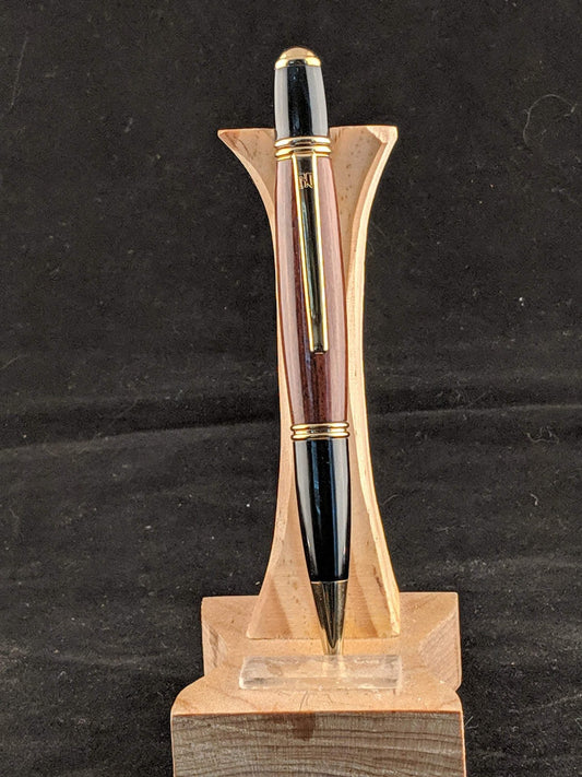 Gold Titanium Nitride Rosewood Gatsby Pen